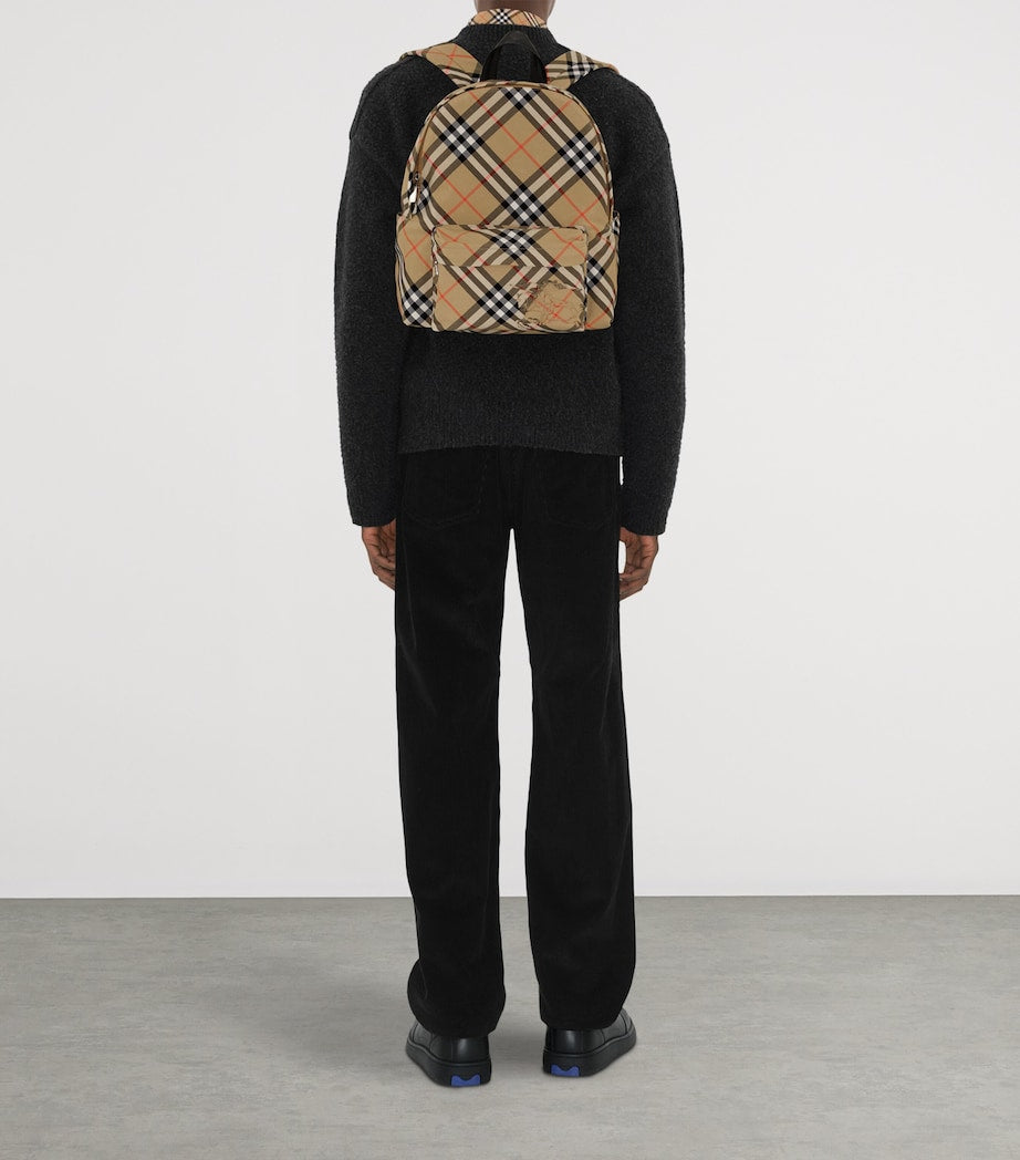Small Check Backpack