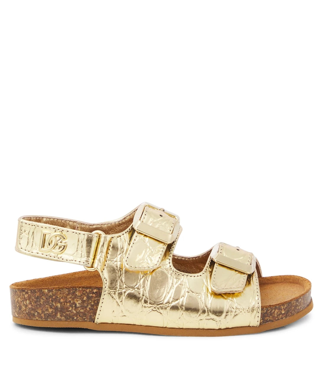 Dolce&Gabbana Kids - Metallic leather sandals