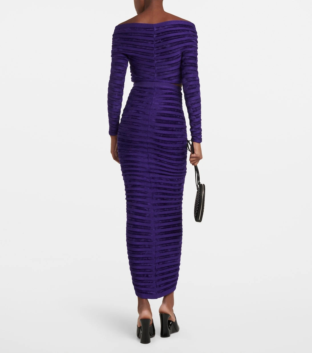 Alaïa - Ruched maxi skirt