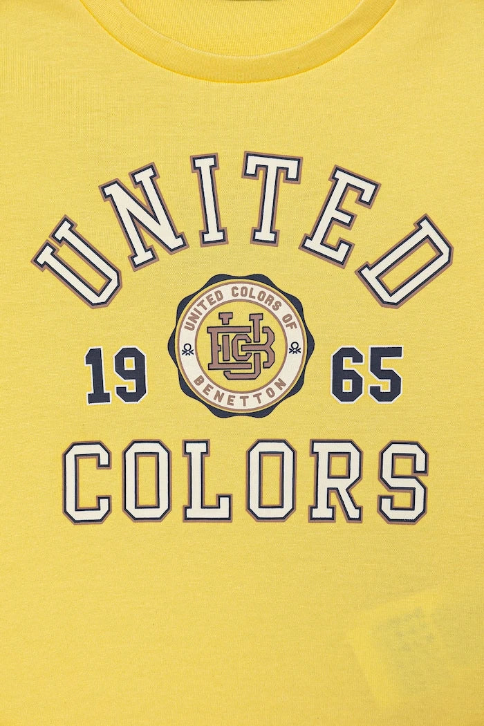 United Colors of Benetton pamuklu çocuk tişörtü