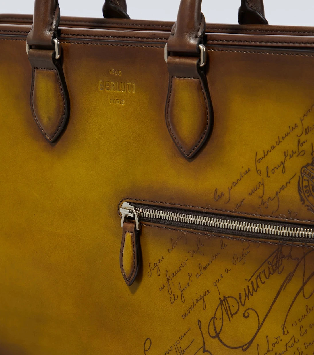 Berluti - Un Jour Scritto leather briefcase