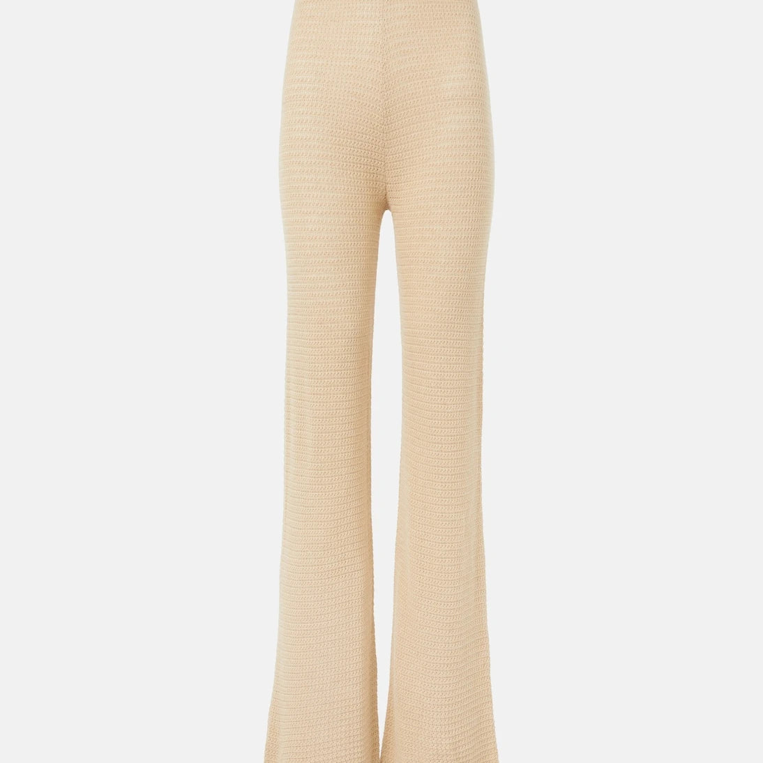Posse - Lennon knitted cotton-blend flared pants