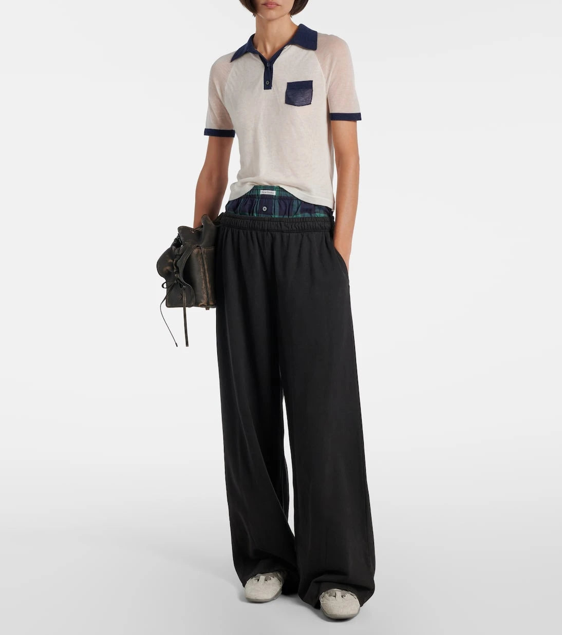 Acne Studios - قميص بولو شفاف