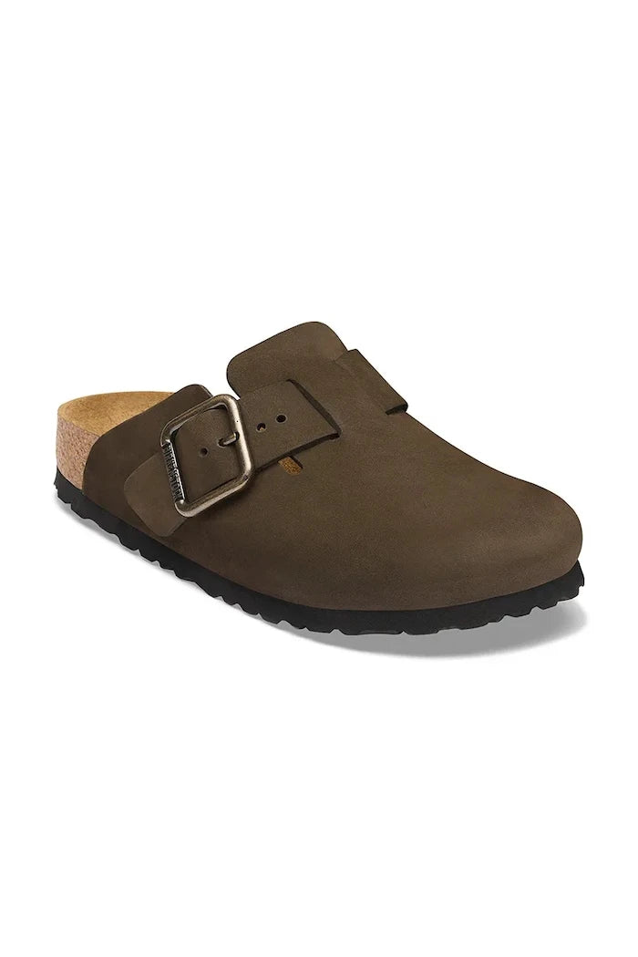 Birkenstock Nubuk Boston Wire Buckle Nubuck Leather Sabot