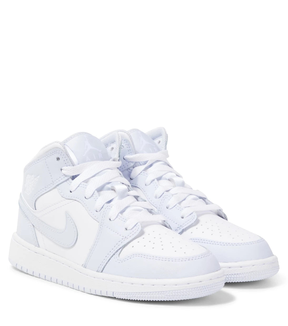 Nike Kids - حذاء سنيكرز Air Jordan 1 Mid الجلدي للأطفال