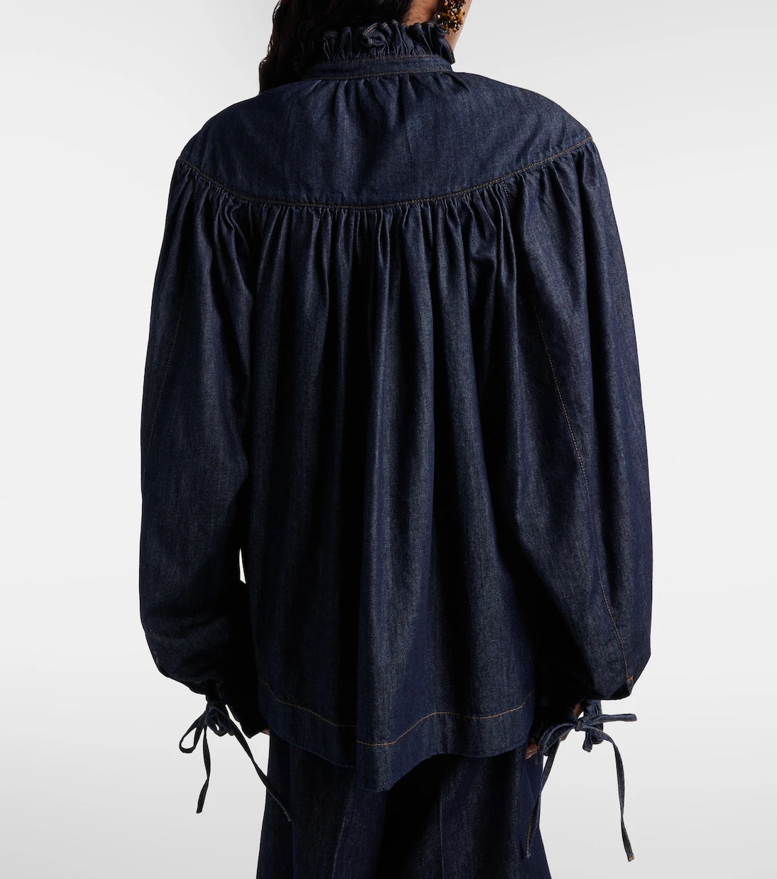 Dries Van Noten - Ruffled cotton blouse