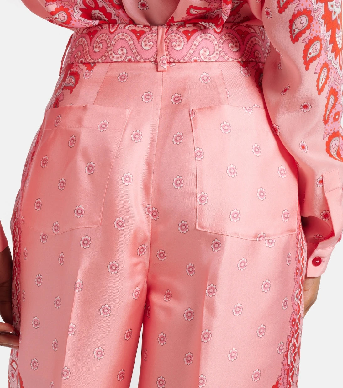Etro - Paisley ipek düz pantolon