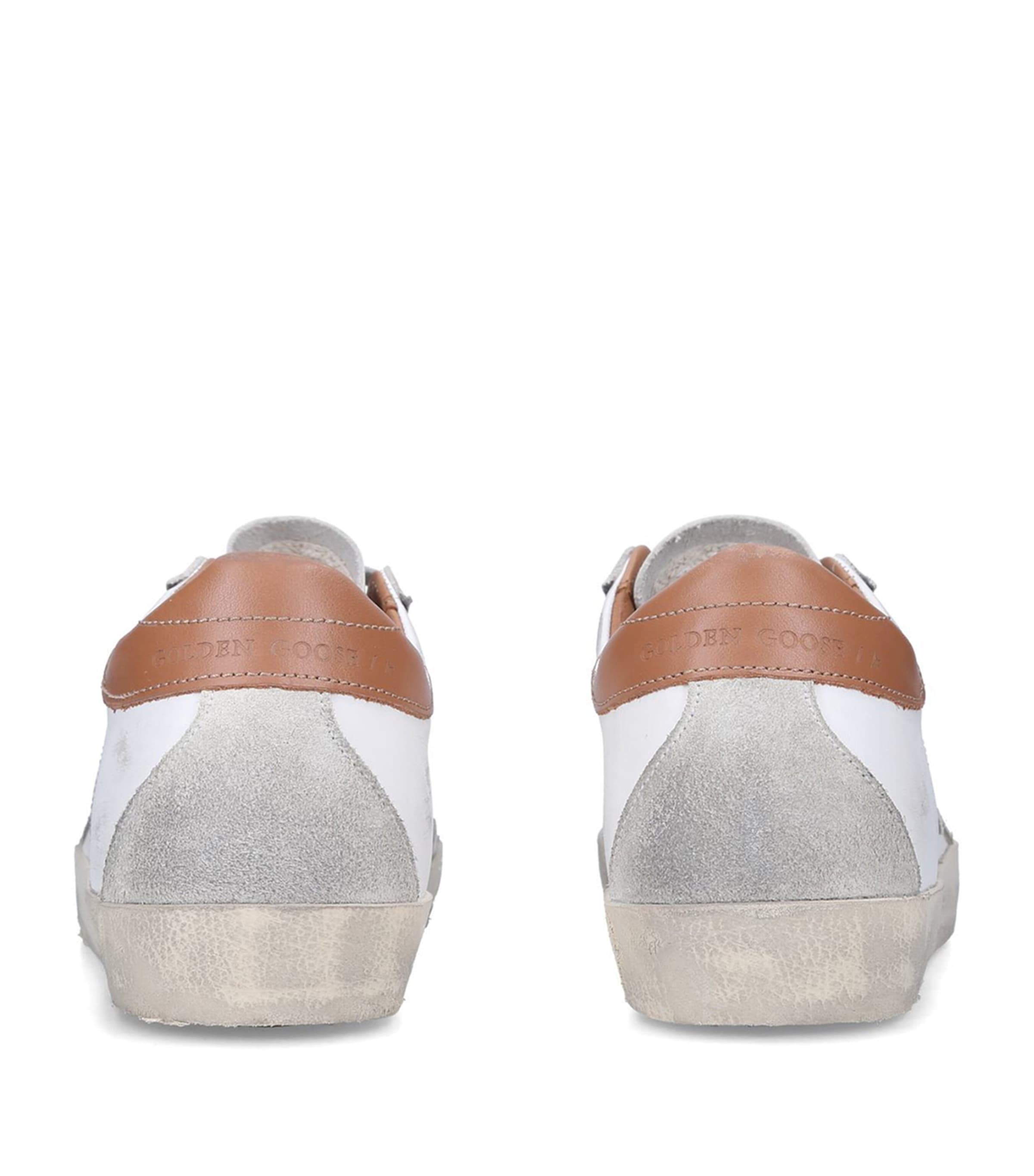 Golden Goose White Leather-Suede Super-Star Sneakers