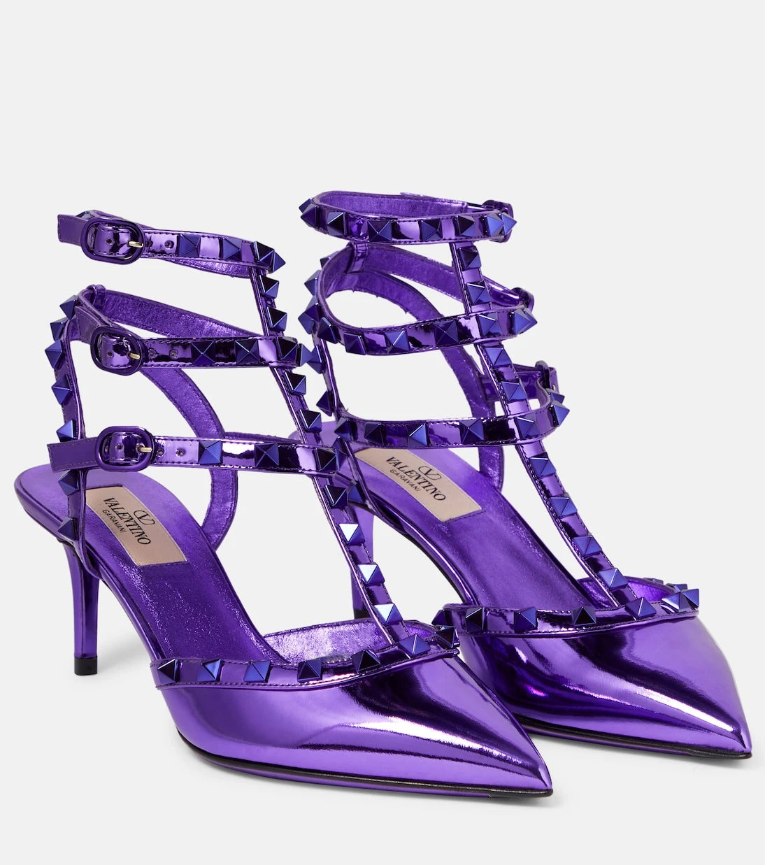 Valentino Garavani - Rockstud patent leather pumps