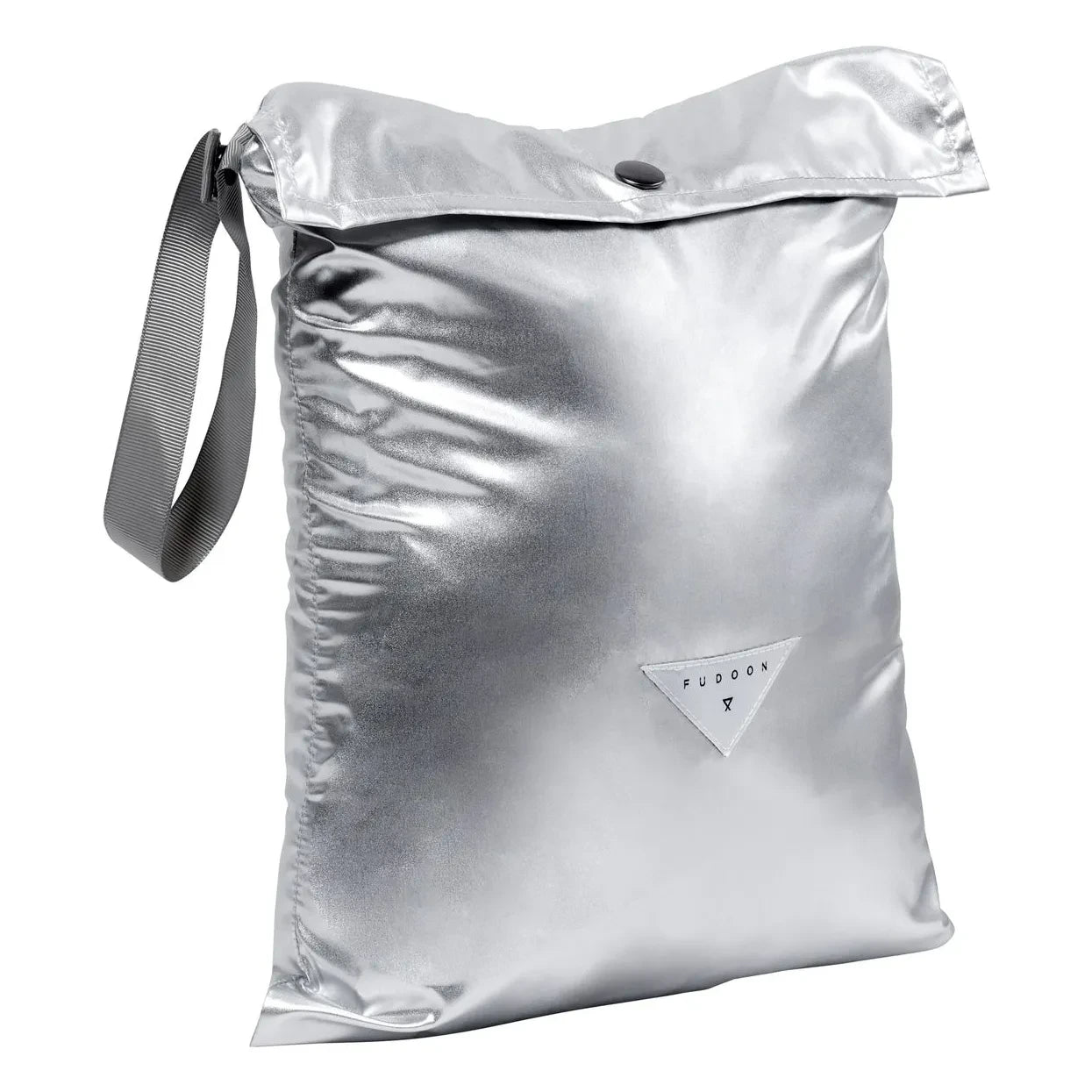 Fudoon - Metallic Reversible Doudoune Hoodie | Silver