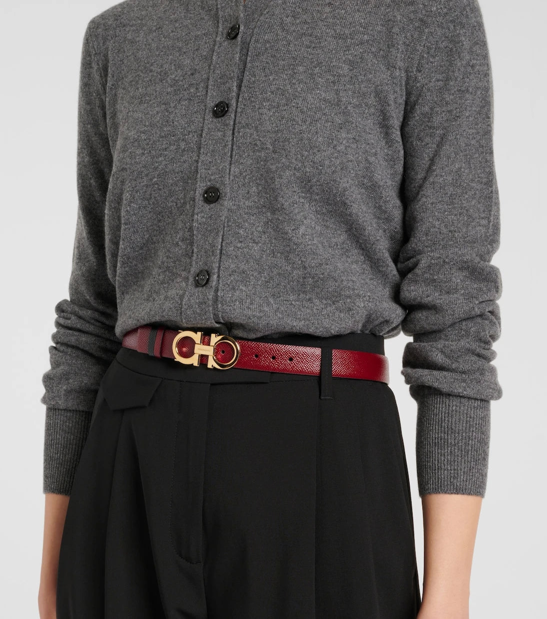 Ferragamo - Gancio Mediterraneo leather belt
