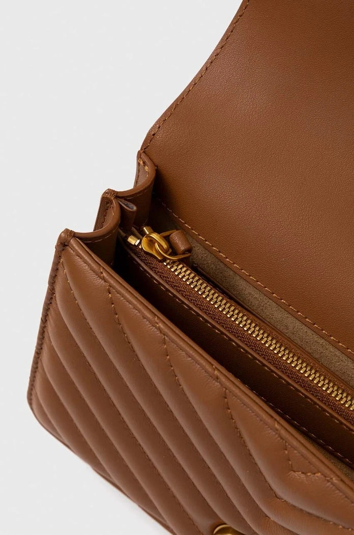 Pinko kadın deri crossbody çanta