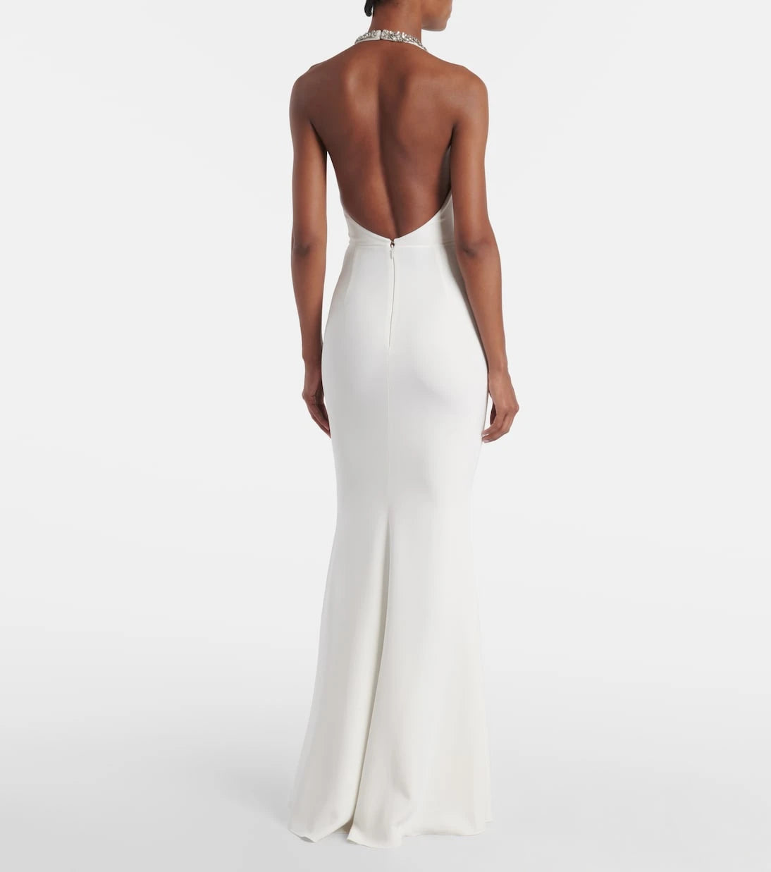 Givenchy - Crystal-embellished open-back gown