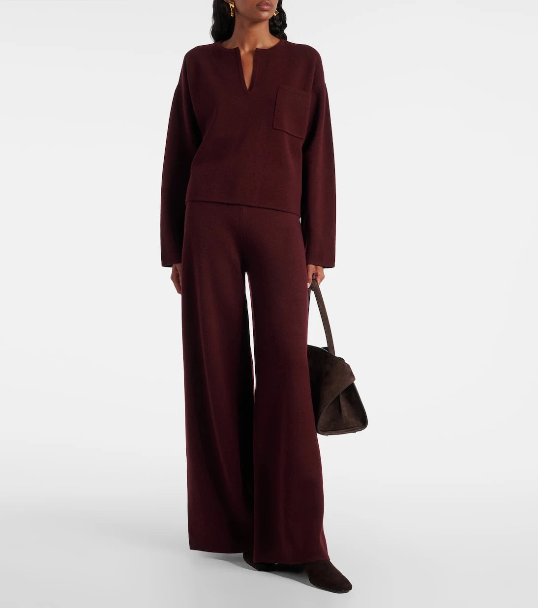 Max Mara - Judy wool and cashmere wide-leg pants