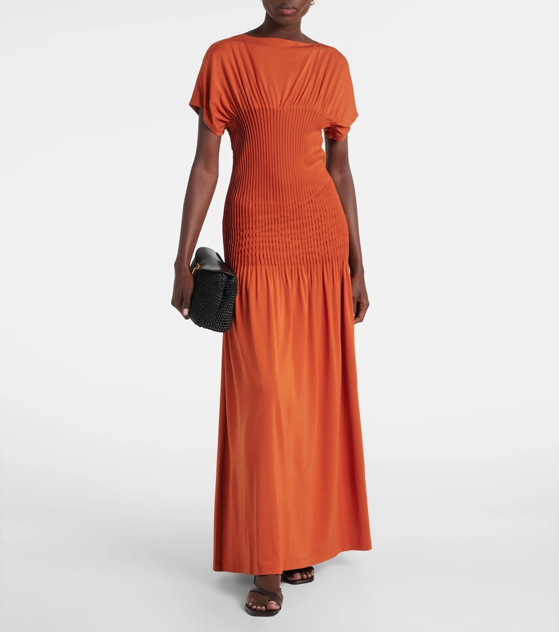 Toteme - Pleated jersey maxi dress