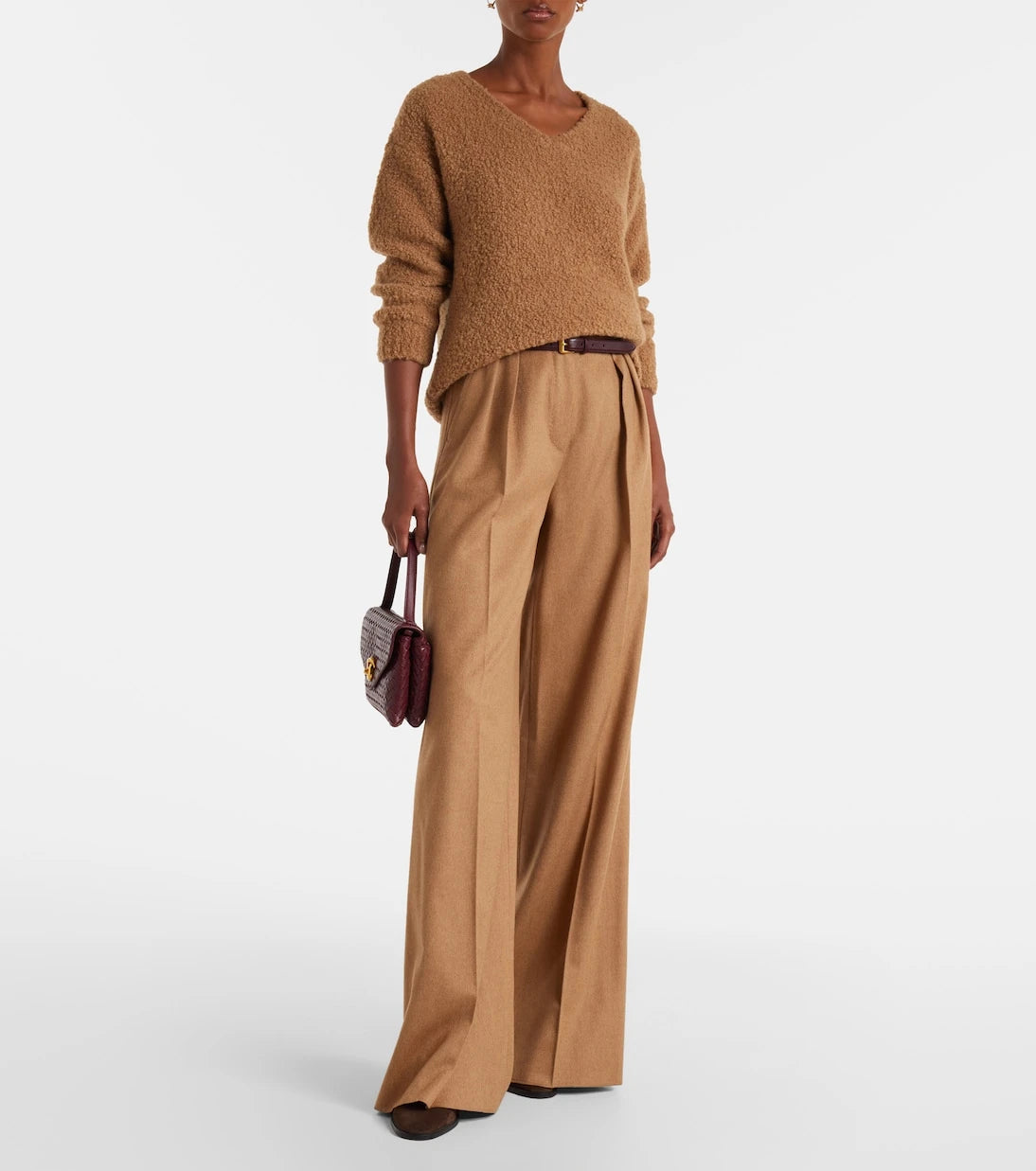 Max Mara - Pantera camel hair and silk sweater