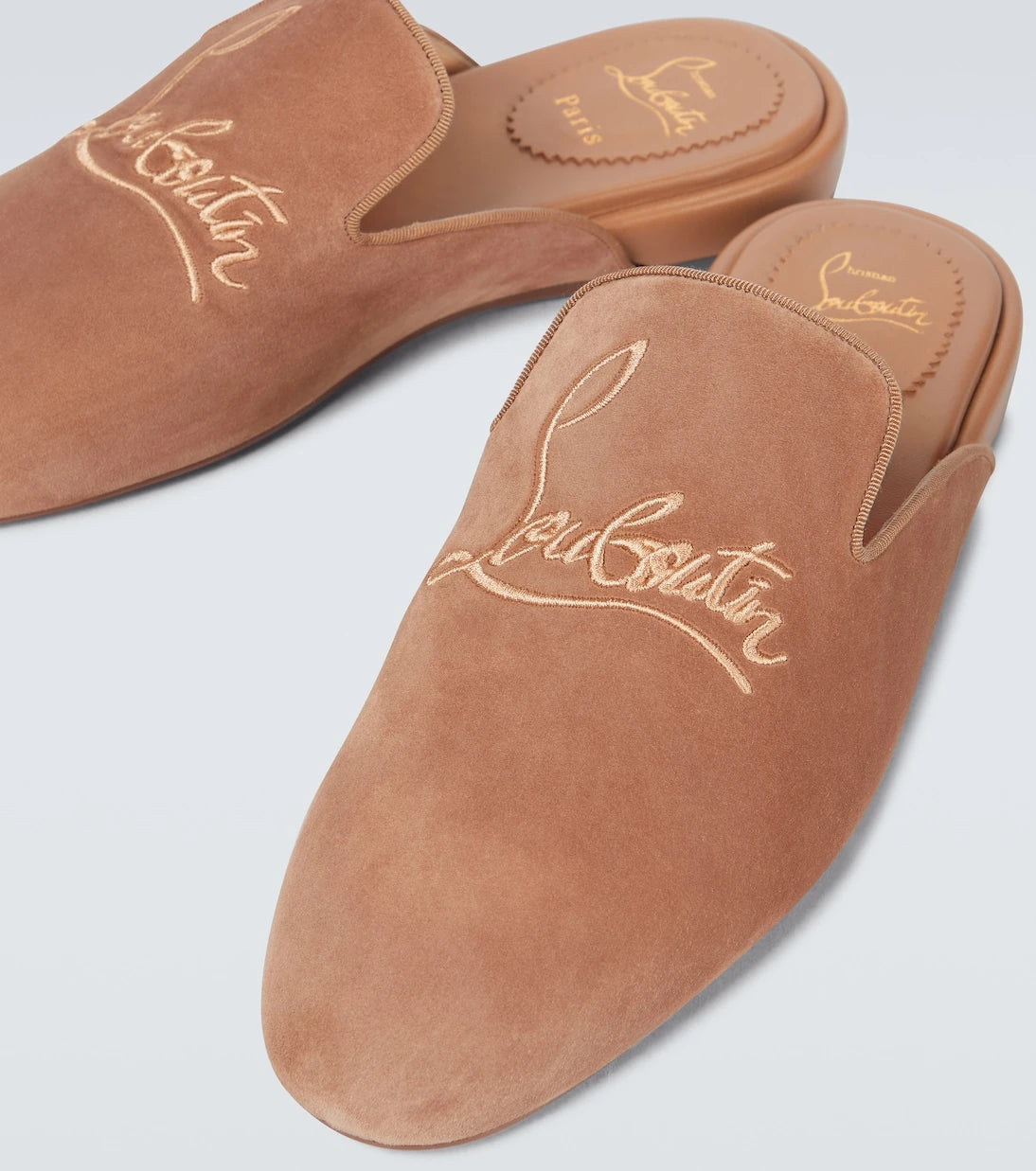 Christian Louboutin - Navy Coolito Flat mules