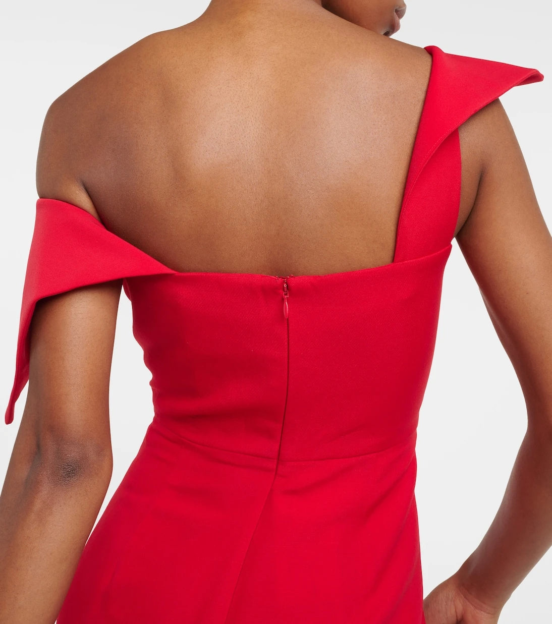 Roland Mouret - Asymmetric wool and silk gown