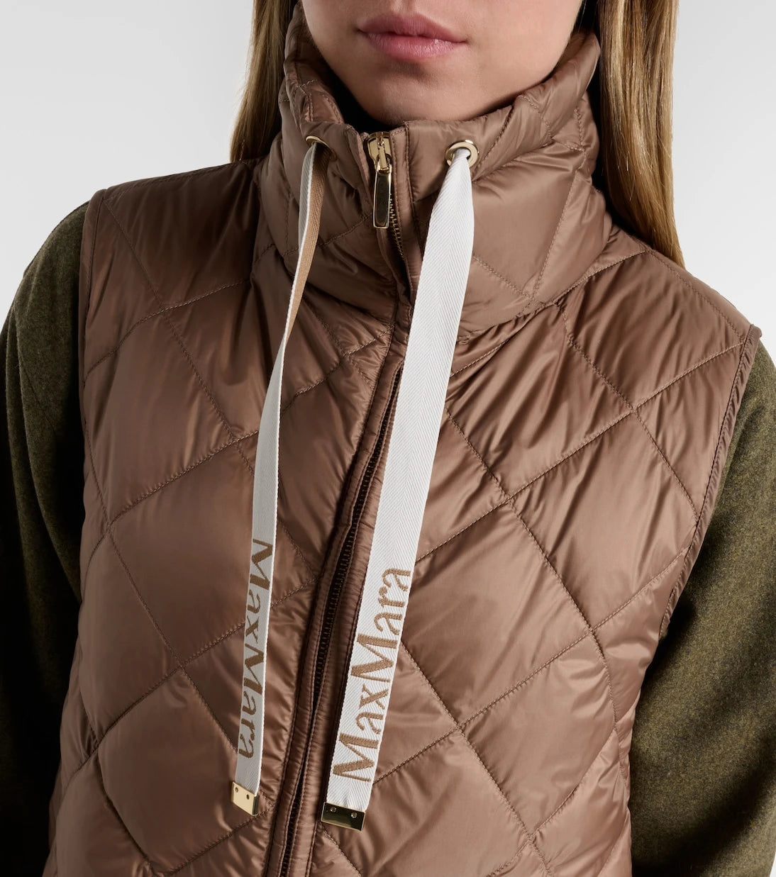 Max Mara - Tregic quilted zip-up vest