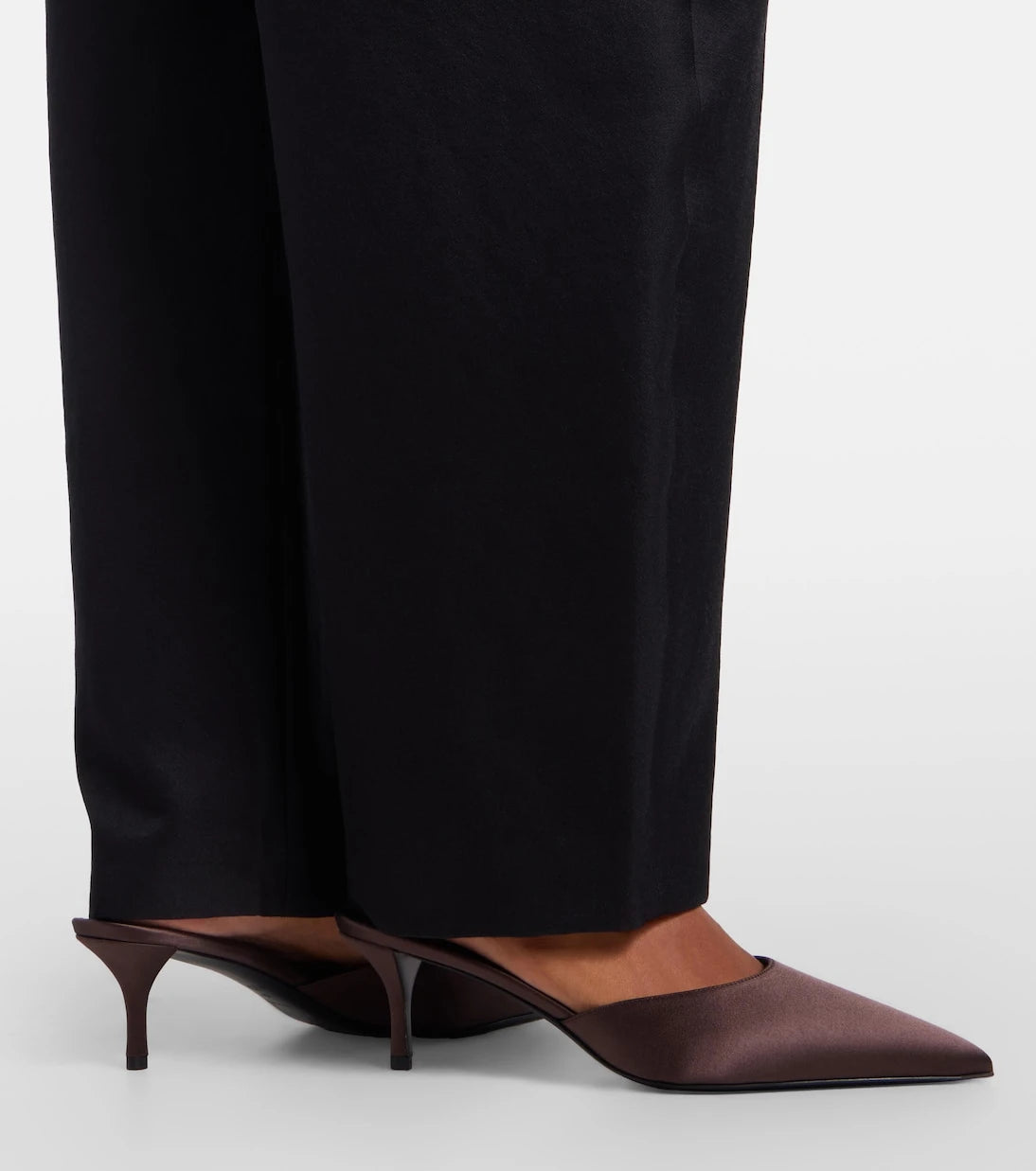 Alaïa - Le Coeur satin mules