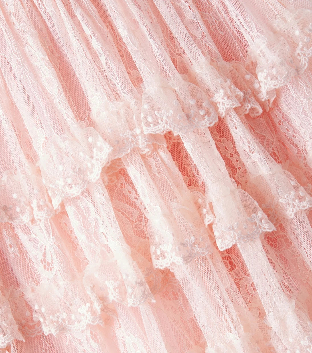 Petite Amalie - Ruffled tiered lace dress