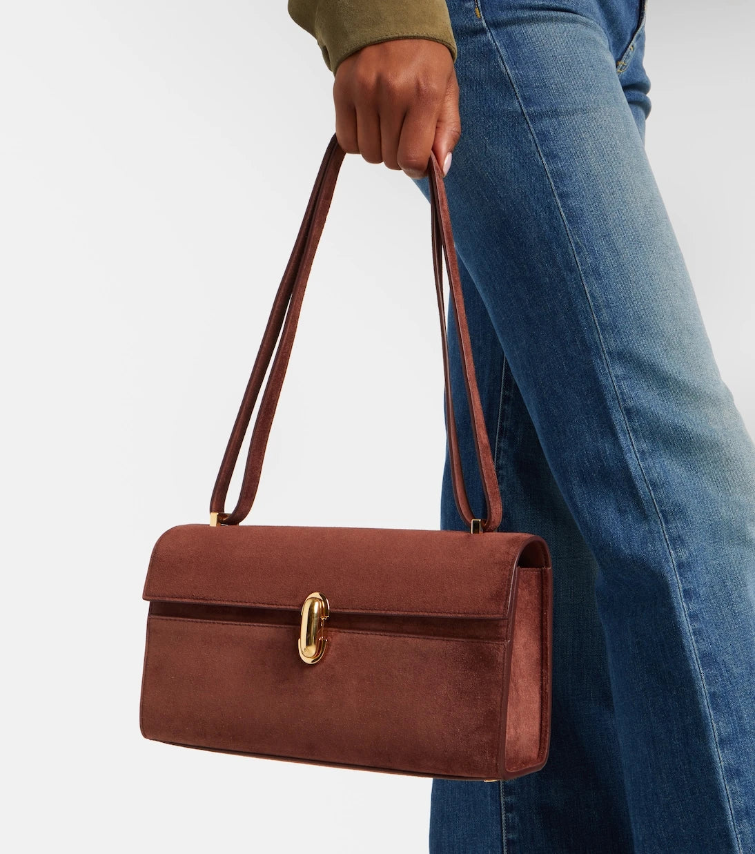 Savette - Symmetry 26 suede shoulder bag