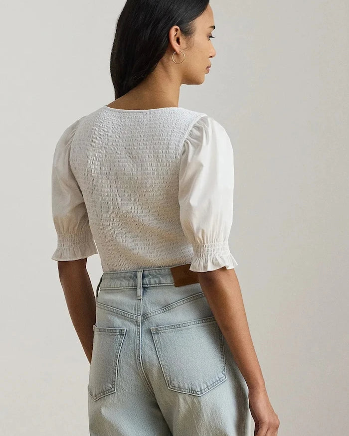 Lauren Ralph Lauren pamuklu kadın bluzu