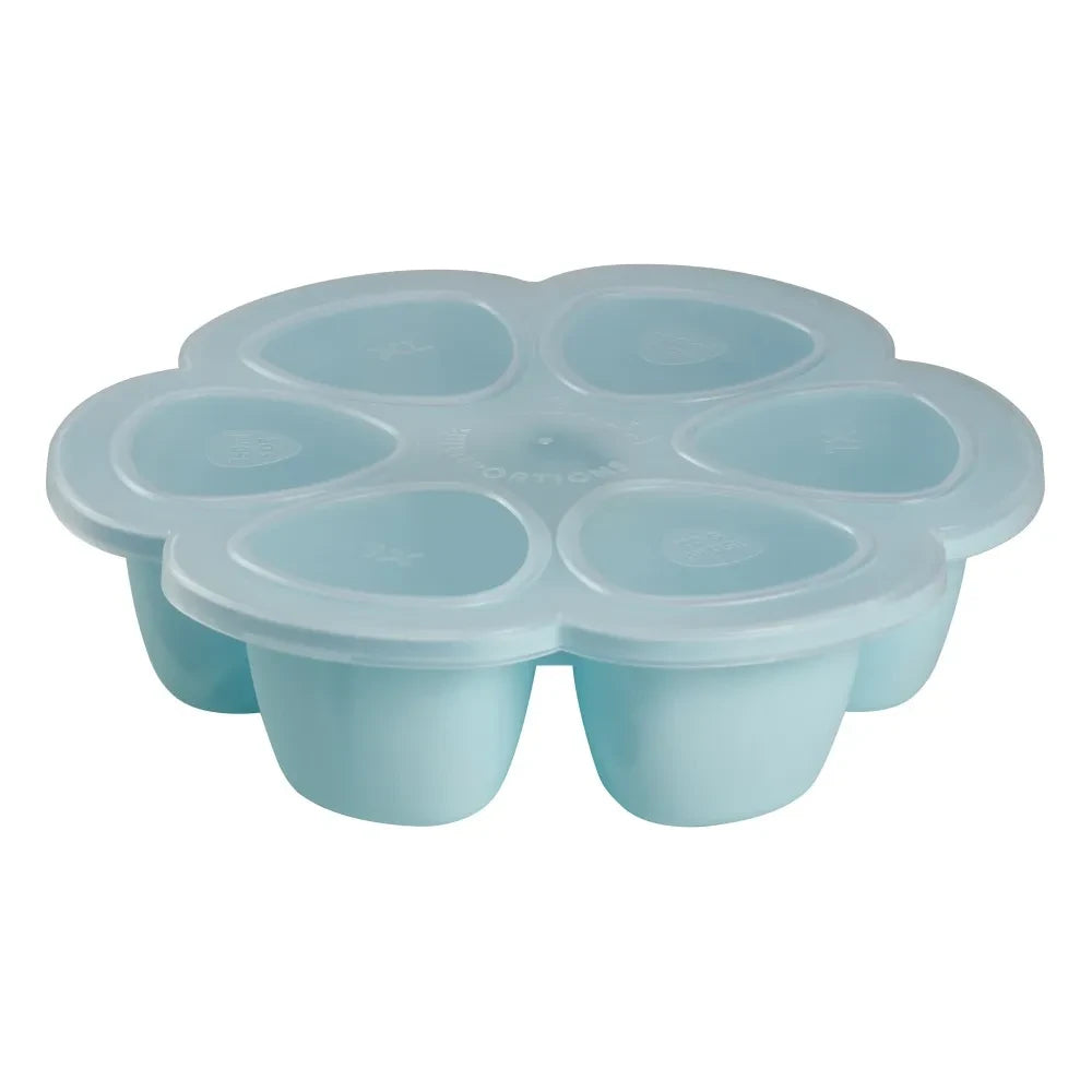 Béaba - Multiportion Silicon Plate 6x150ml | Turquoise