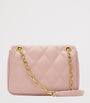 Pink Small Calfskin Strand Shoulder Bag