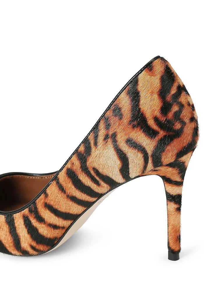 Kurt Geiger London обувки с ток от кожа Belgravia Eagle Court Camel