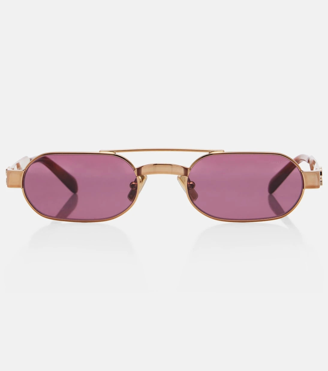 Miu Miu - نظارات شمسية بيضاوية بشعار