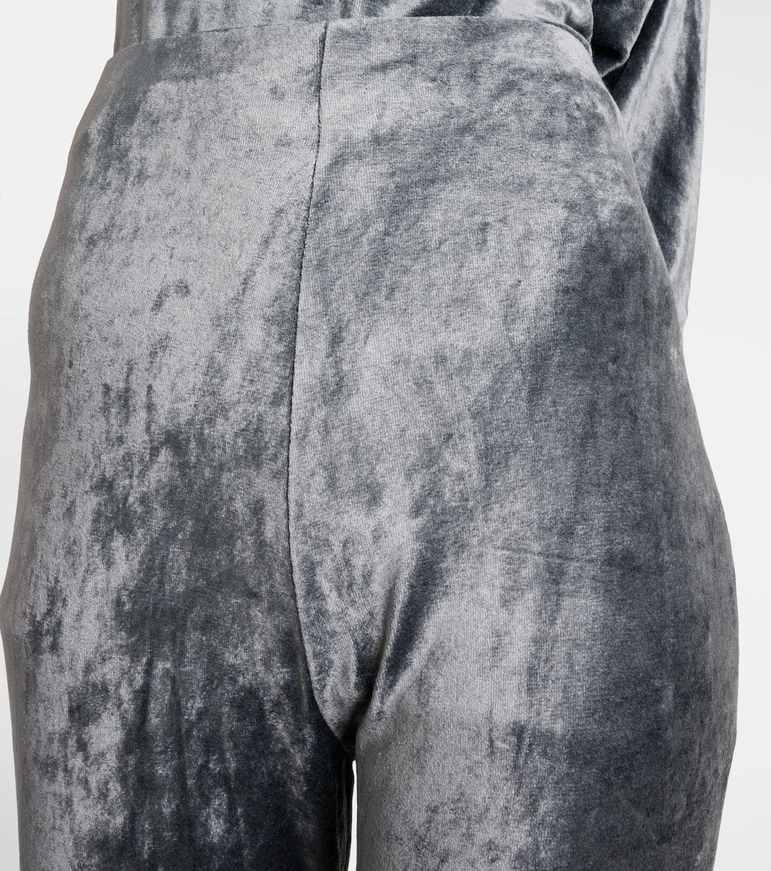 Rick Owens - Dirt high-rise velvet flared pants