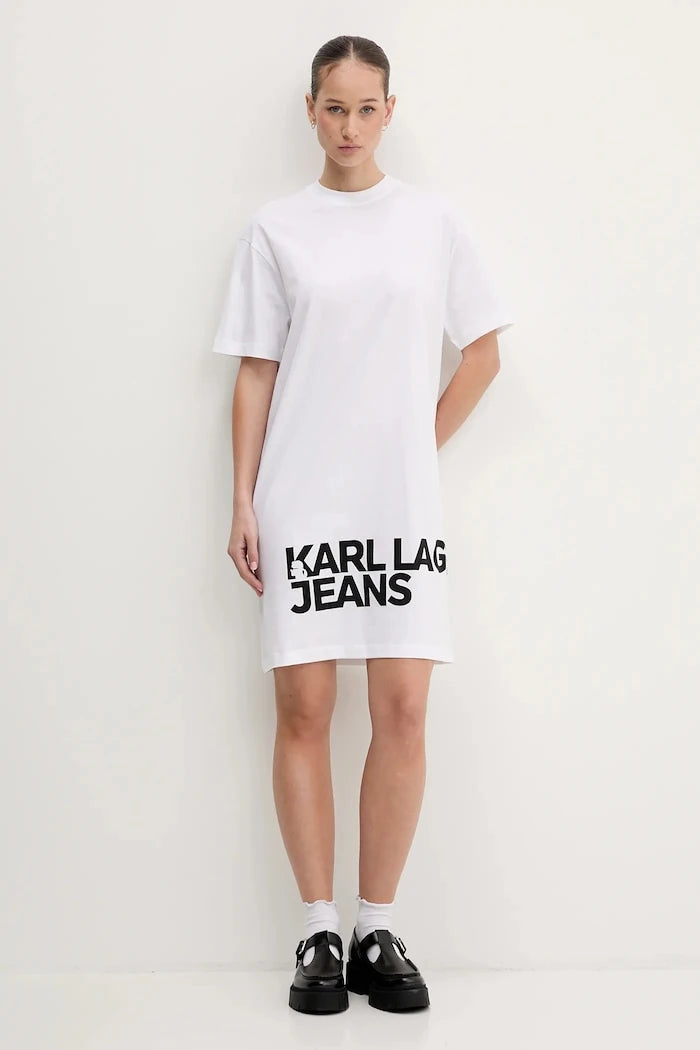 Karl Lagerfeld Jeans pamuk elbise