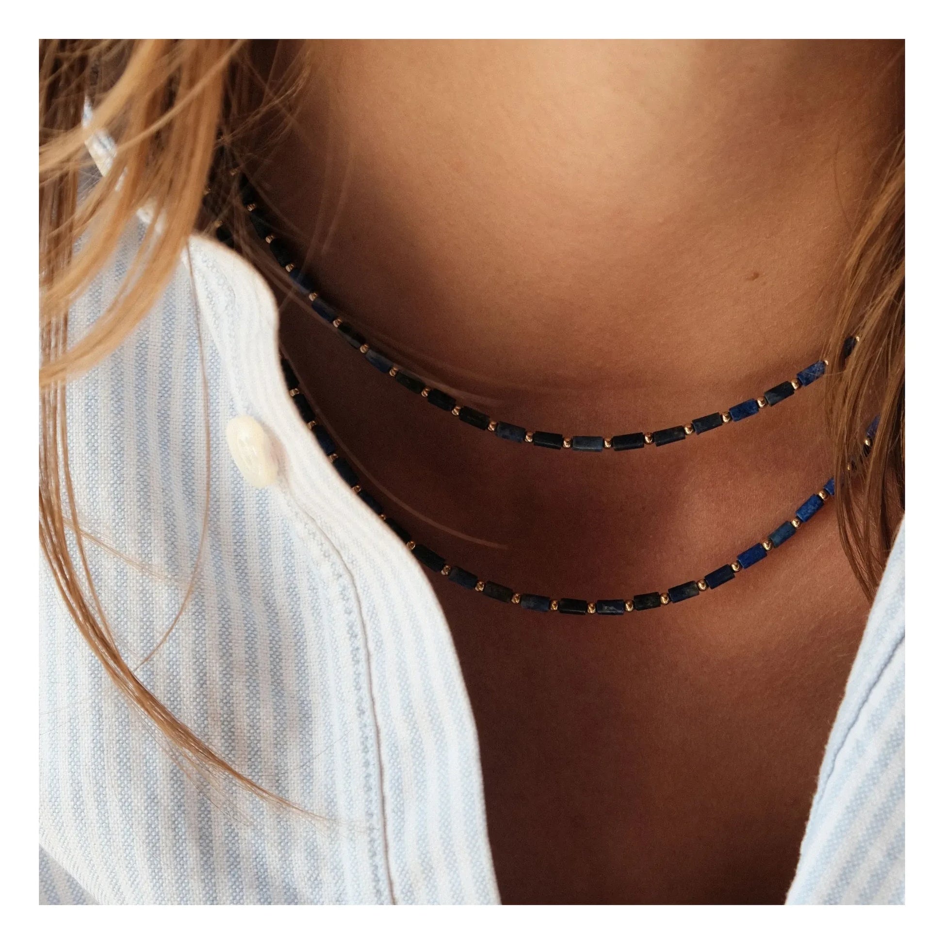 Camille Colette Studio - Baia Lapis Lazuli necklace | Blue