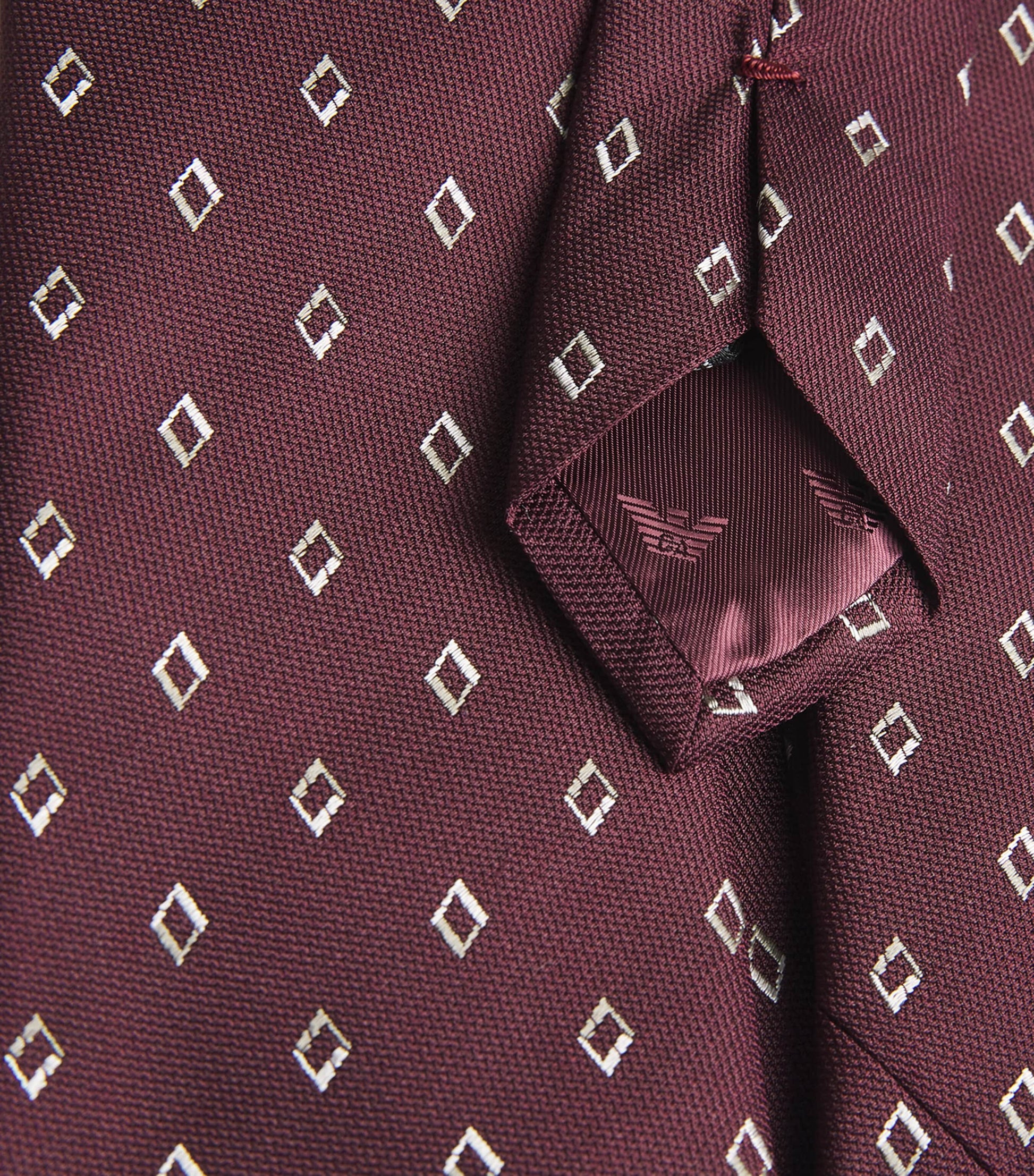 Silk Diamond-Jacquard Tie