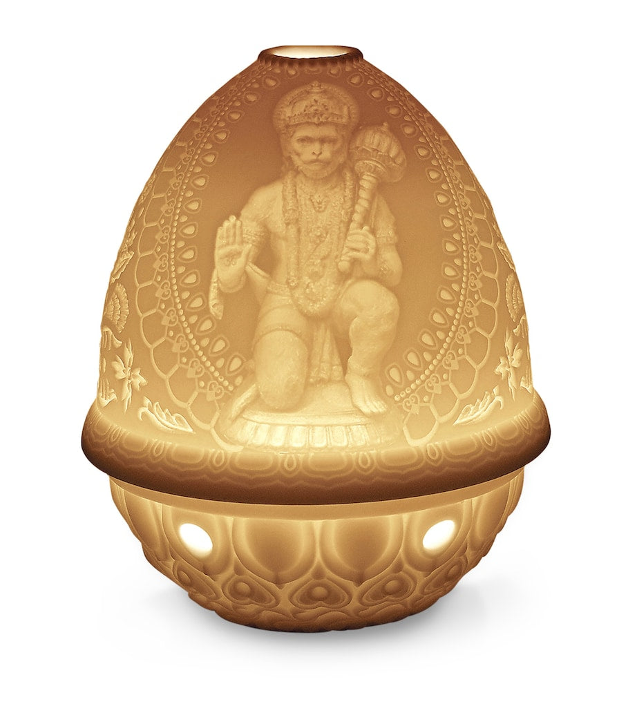 Lladro Hanuman Lithopane Votive Light