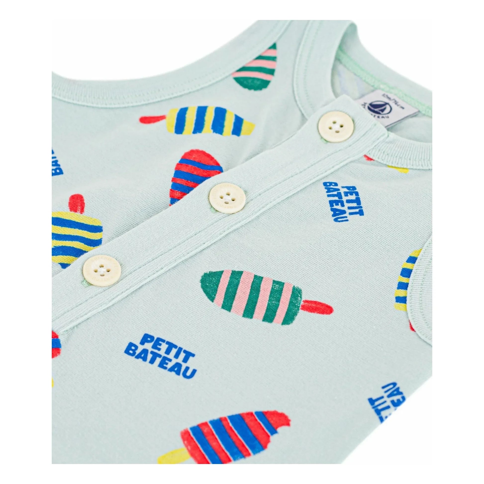 Petit Bateau - Combishort Glaces | Turquoise