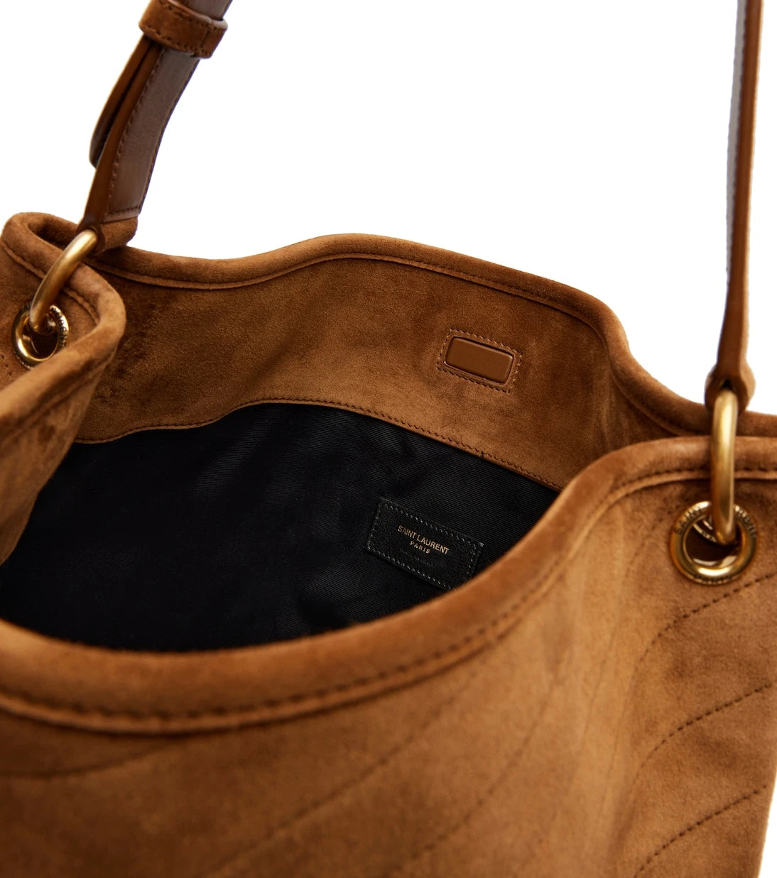 Saint Laurent - Niki Cassandre suede bucket bag