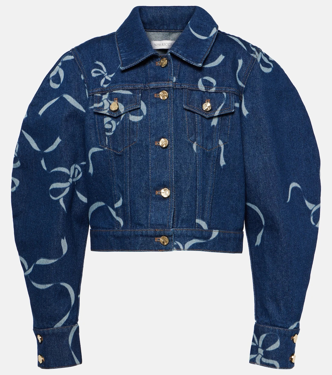 Nina Ricci - Printed denim jacket