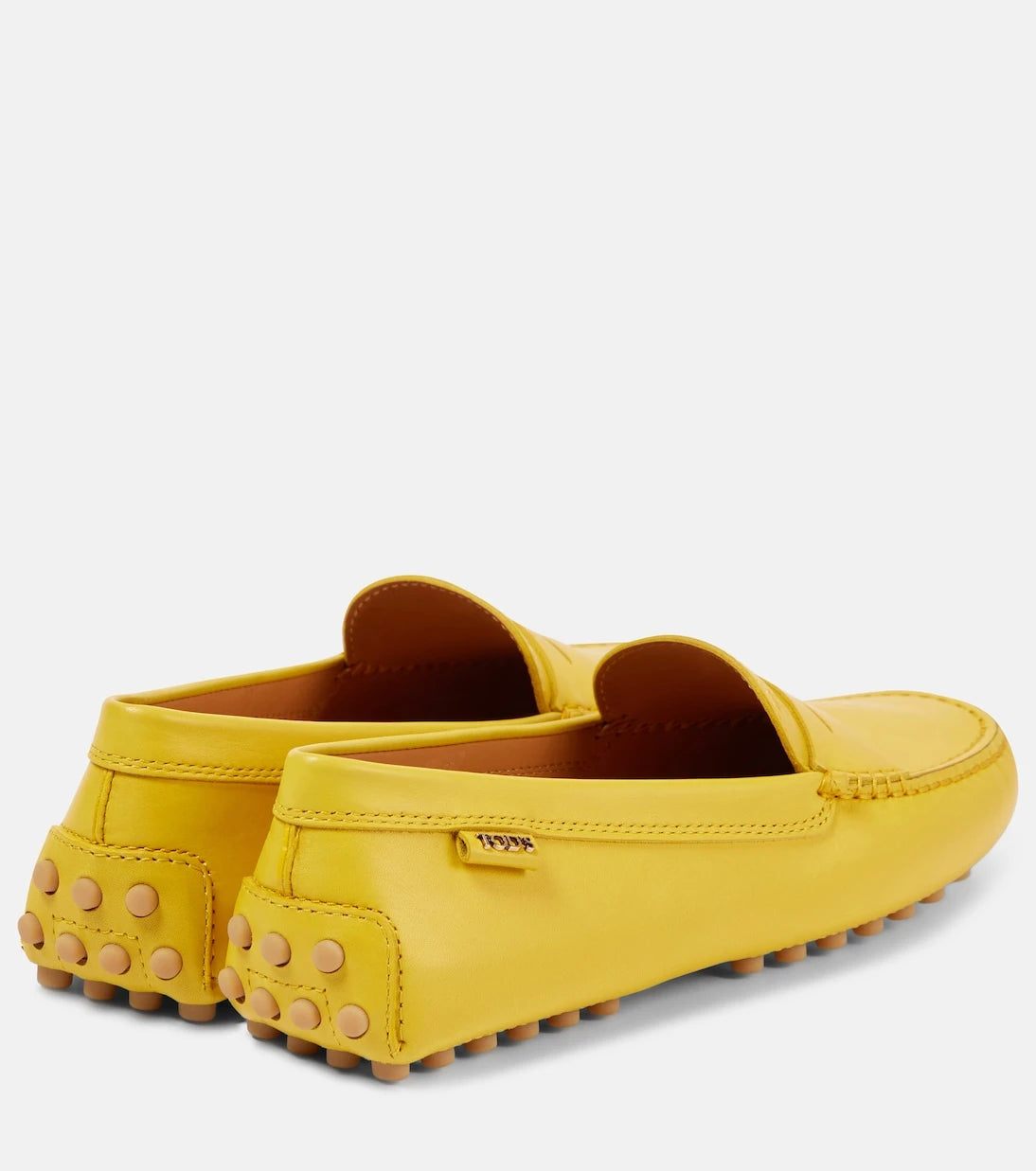 Tod's - Gommino metallic leather driving shoes