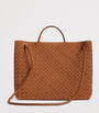 Large Suede Andiamo Top-Handle Bag