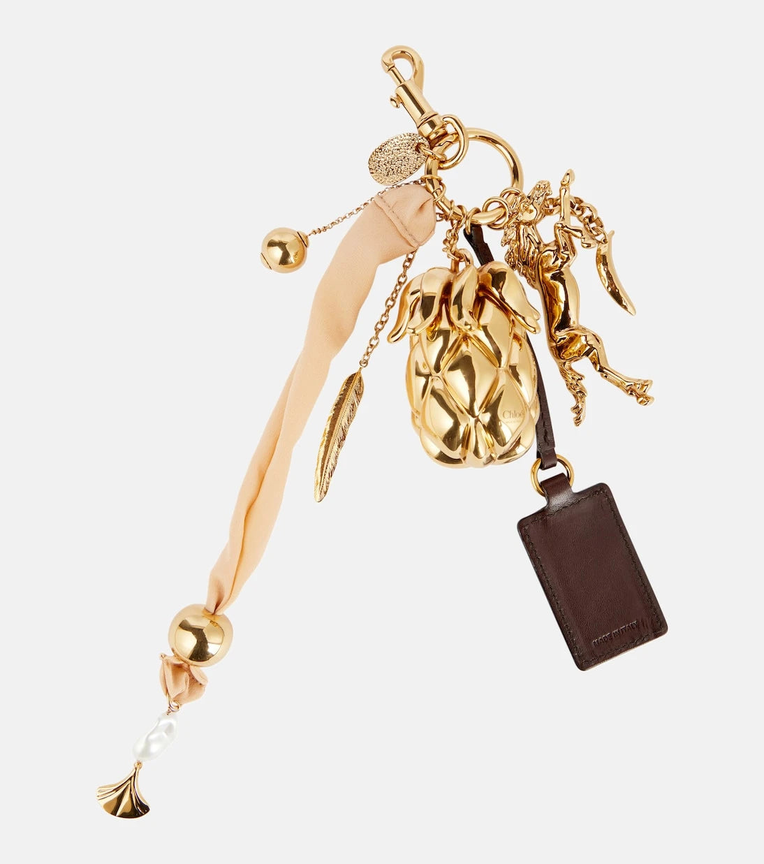 Chloé - Giga Pineapple leather bag charm