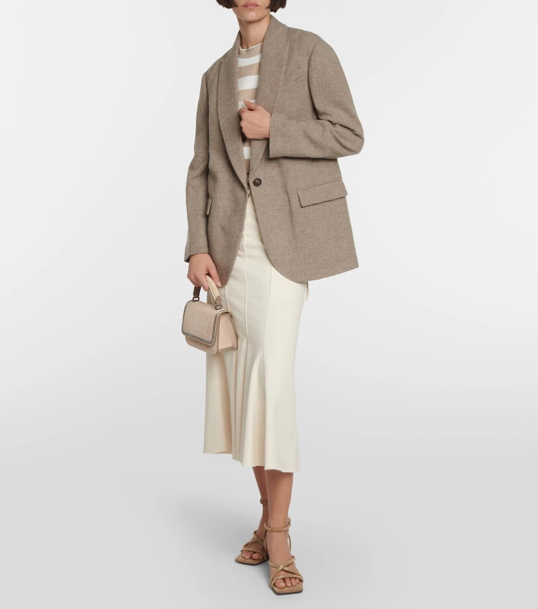 Brunello Cucinelli - Single-breasted yak wool blazer