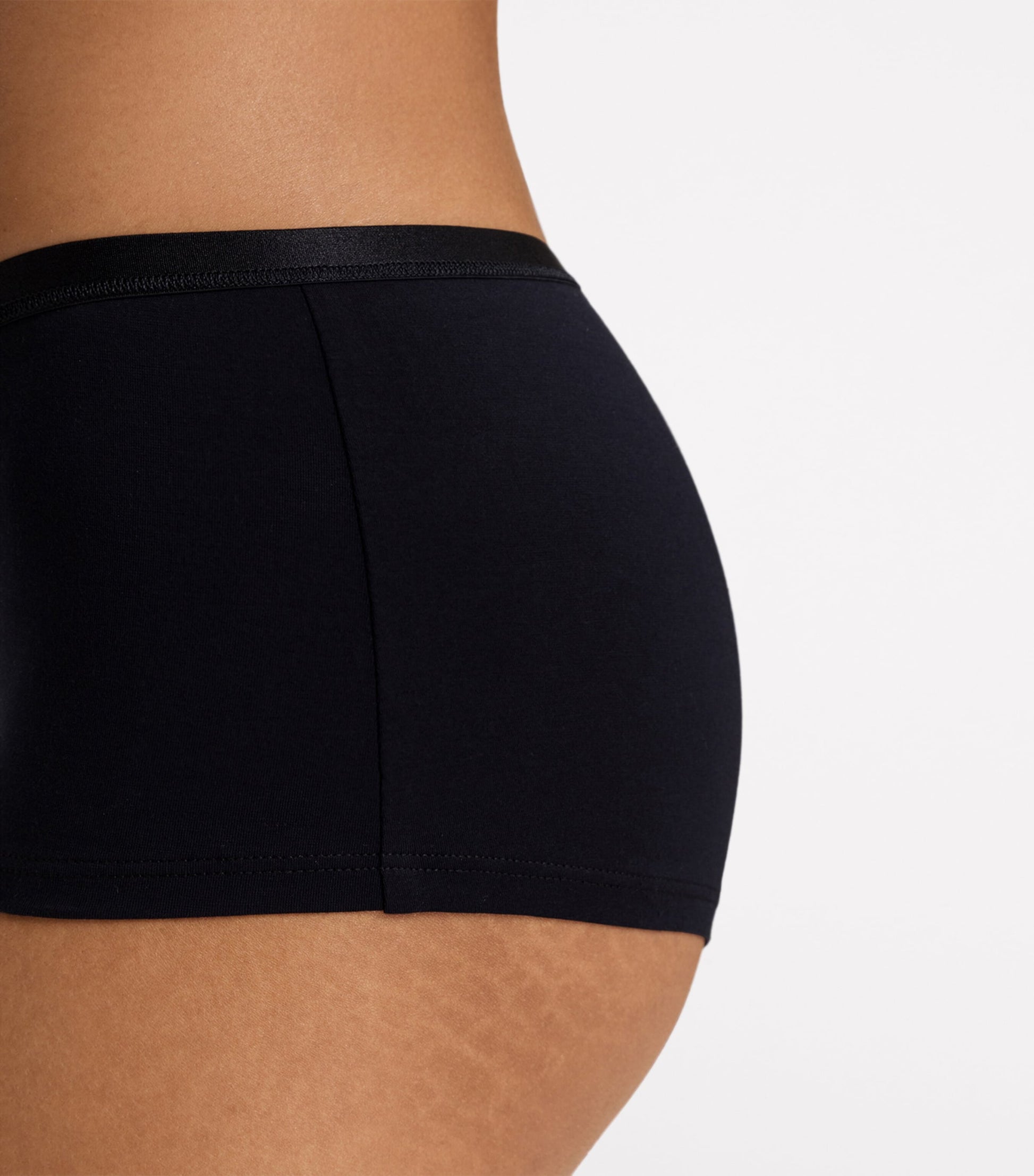 Hanro Black Stretch-Cotton Sensation Boyleg Briefs