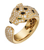 Yellow Gold, Diamond and Emerald Panthère de Cartier Ring