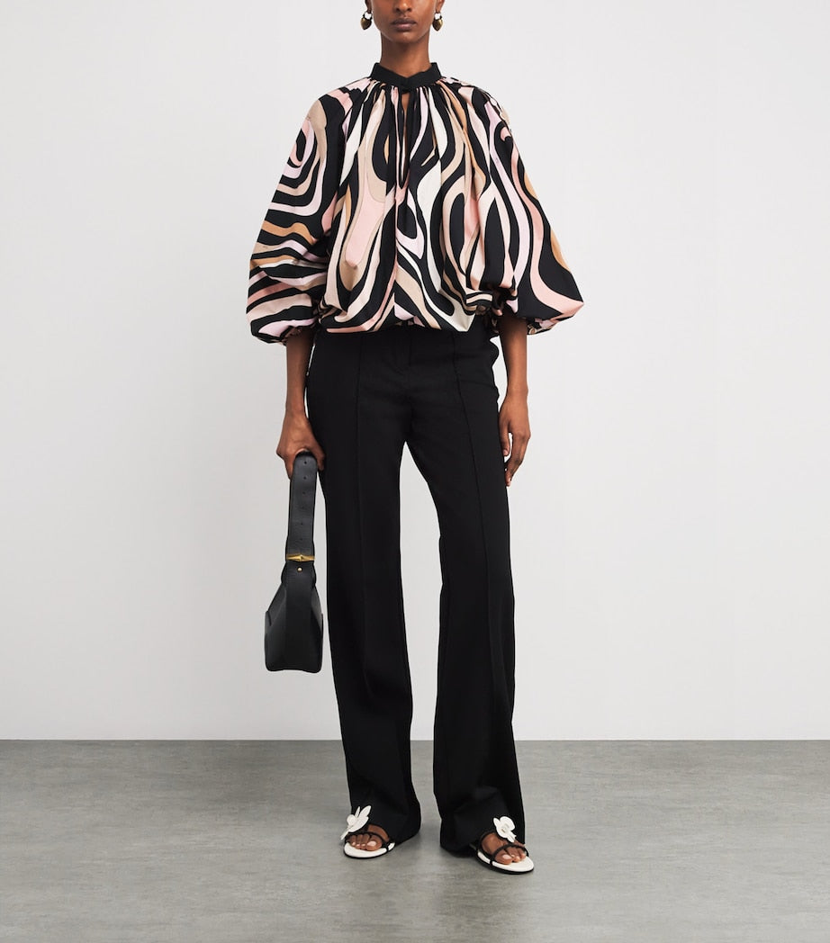 Multi Cotton Printed Blouse