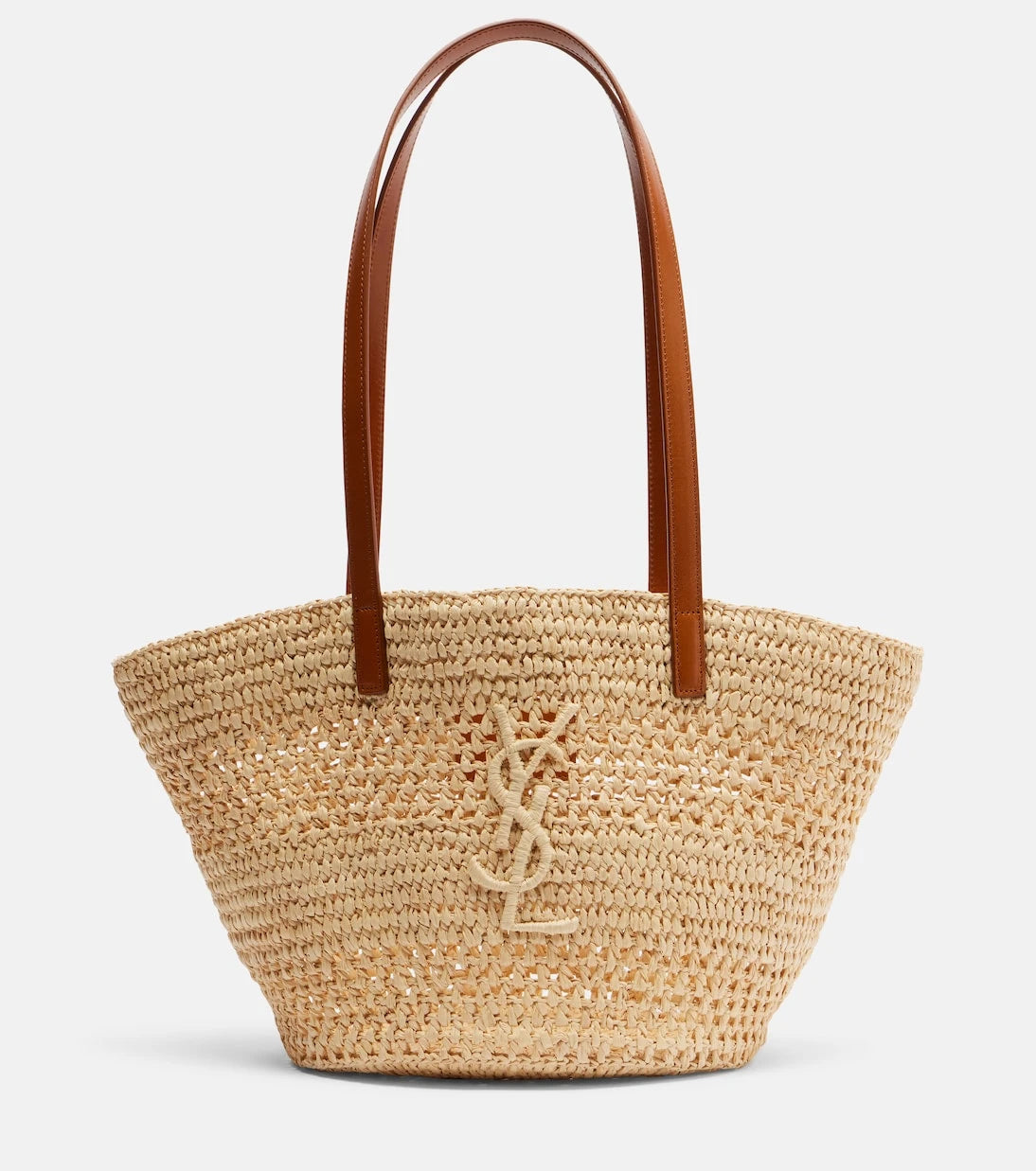 Saint Laurent - Panier Small raffia bucket bag