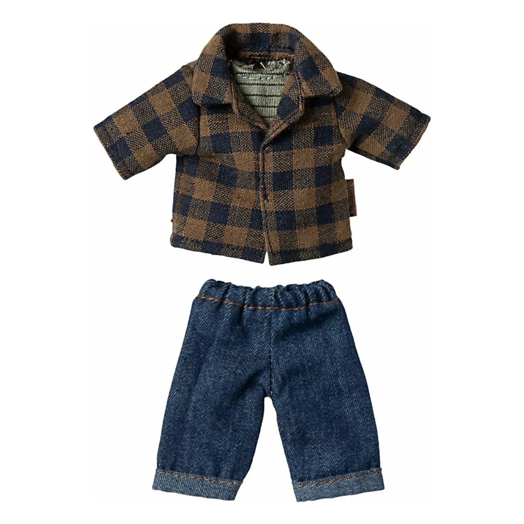 Maileg - Daddy Mouse and his plaid shirt