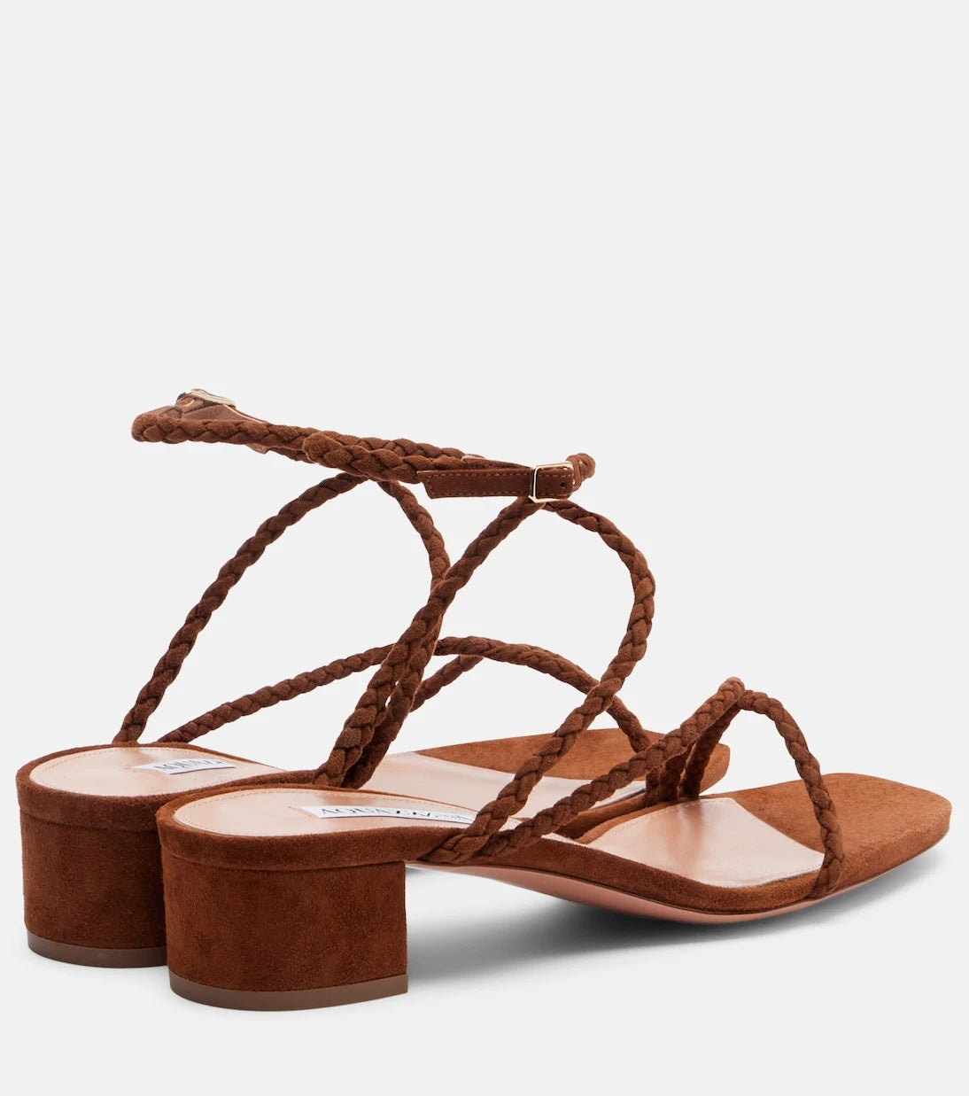 Aquazzura - Luca braided suede sandals
