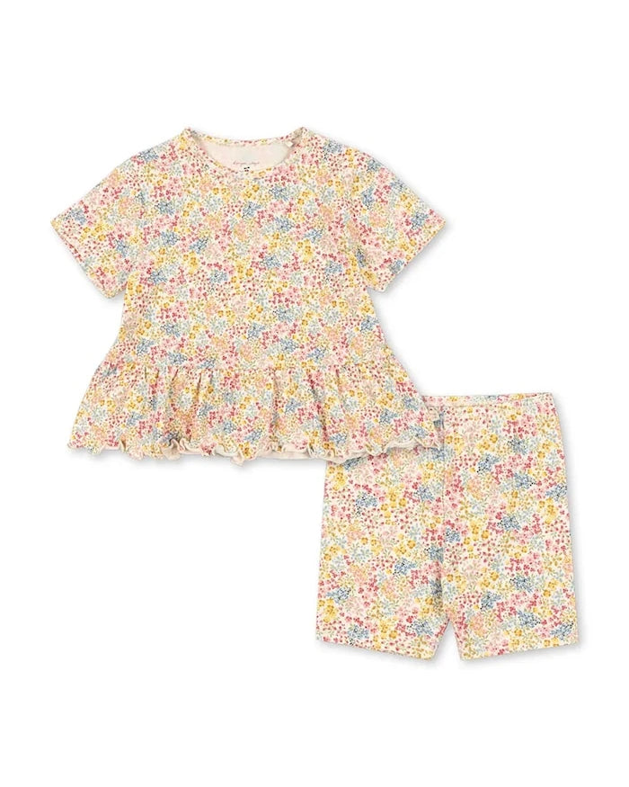 Konges Sløjd çocuklar için pamuklu BASIC FRILL SET GOTS